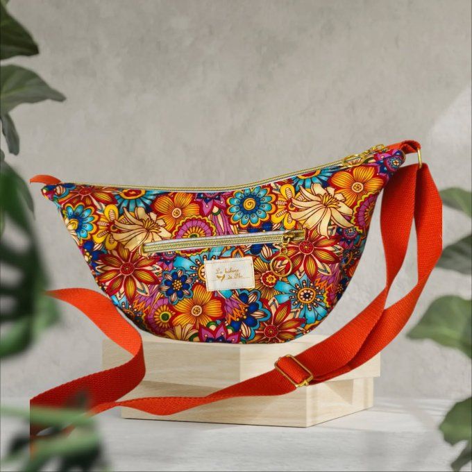 Sac demi-lune en tissu