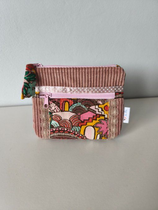 Porte-monnaie 2 zips 